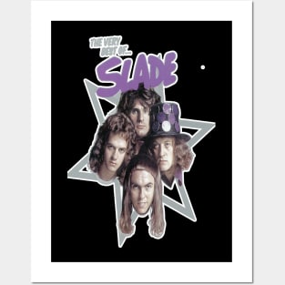 Retro english band Slade in a classic 70s Posters and Art